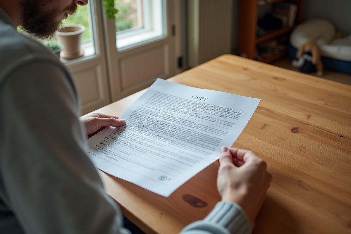 Document de protection animale sur une table en intérieur