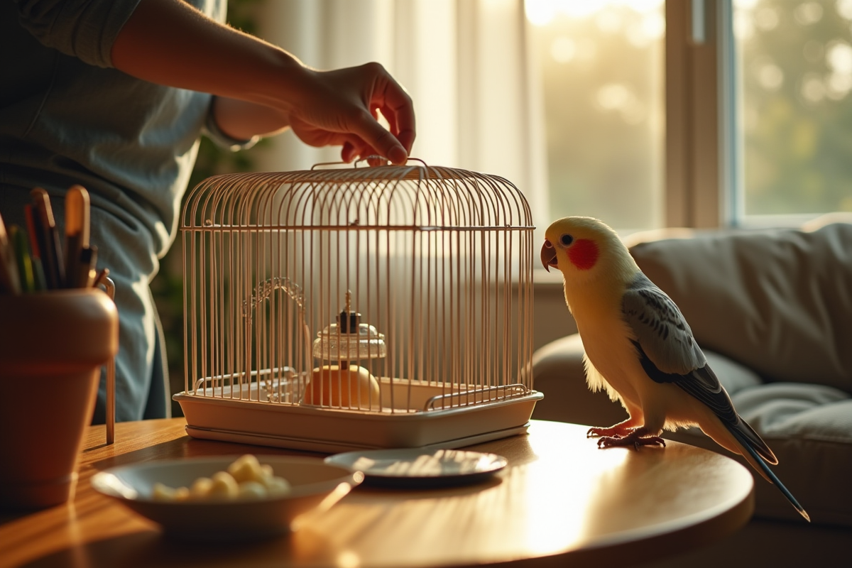 perruche cage